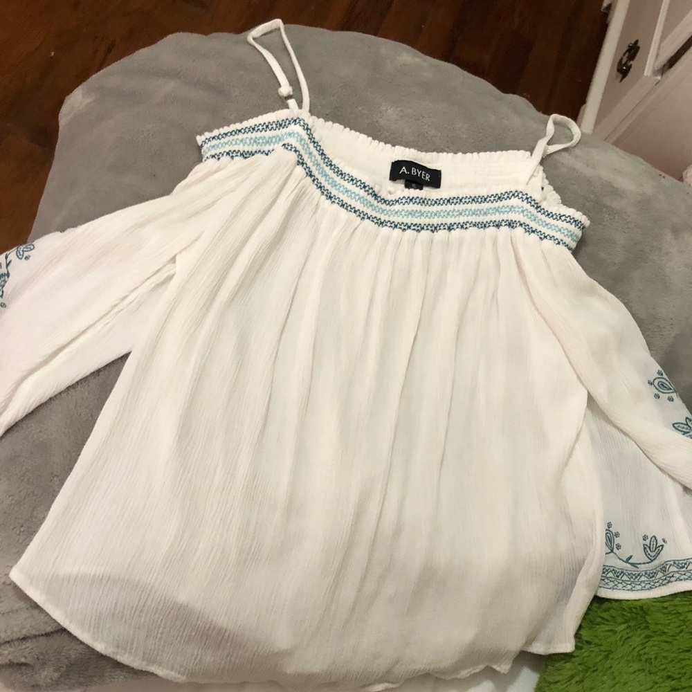 off the shoulder shirt